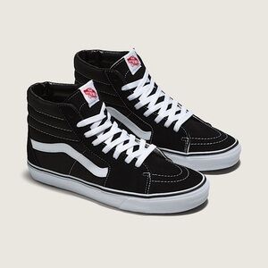 Vans Sk8-Hi Classic Black and White High-Tops Brand New